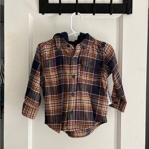 Kids Hooded Flannel